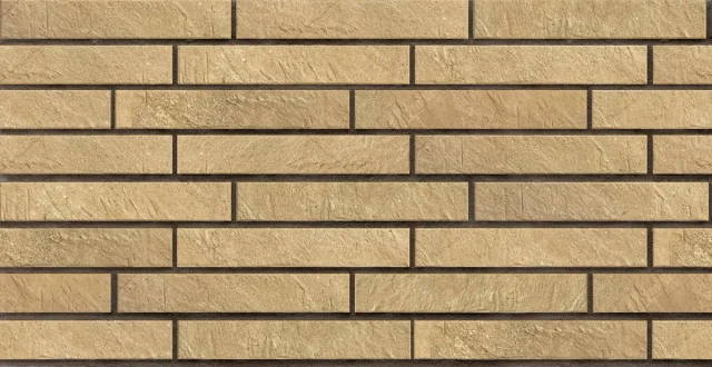 Клинкерная плитка Клинкер «Парадиж» ригель 400×65мм Eremite Beige для фасада под кирпич
