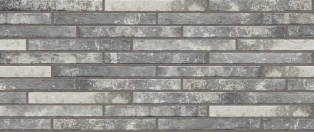 Клинкерная плитка Ригельная плитка «Рондини» 450×48мм HARLEM Light Grey для фасада под кирпич