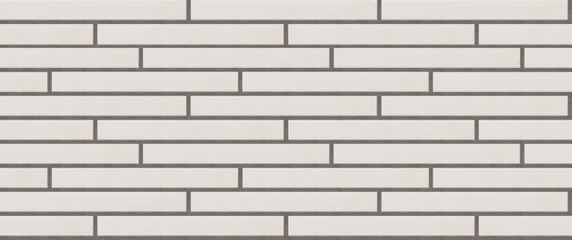 Клинкерная плитка Ригельная плитка «Рондини» 450×48мм ARENOSA Total White для фасада под кирпич