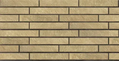 Клинкерная плитка Клинкер «Парадиж» ригель 400×65мм Eremite Beige для фасада под кирпич