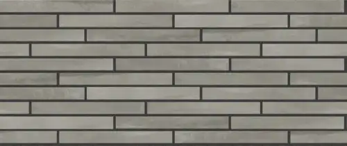 Клинкерная плитка Ригельная плитка «Рондини» 450×48мм ARENOSA Grey для фасада под кирпич