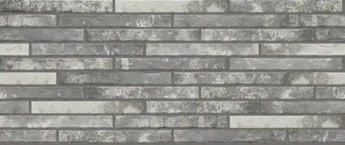 Клинкерная плитка Ригельная плитка «Рондини» 450×48мм HARLEM Light Grey для фасада под кирпич