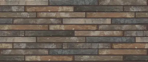Клинкерная плитка Ригельная плитка «Рондини» 450×48мм HARLEM Multicolor для фасада под кирпич